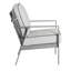 Chaise de patio avec coussins Sunbrella Trento