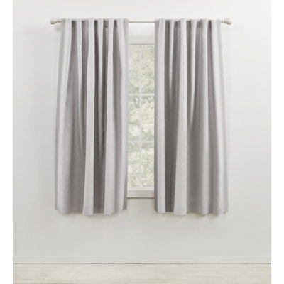 Lauren Ralph Lauren Leanne 100% Linen Light Filtering with Lining Back Tab/Rod Pocket Curtain Panel