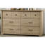 Commode 6 tiroirs avec poignées noires Elettra-1405446450