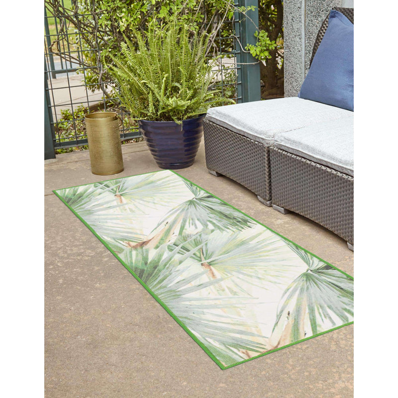 Tapis intérieur / extérieur Jill Zarin Cuba Caribbean, Tapis de couloir 2 pi x 8 pi