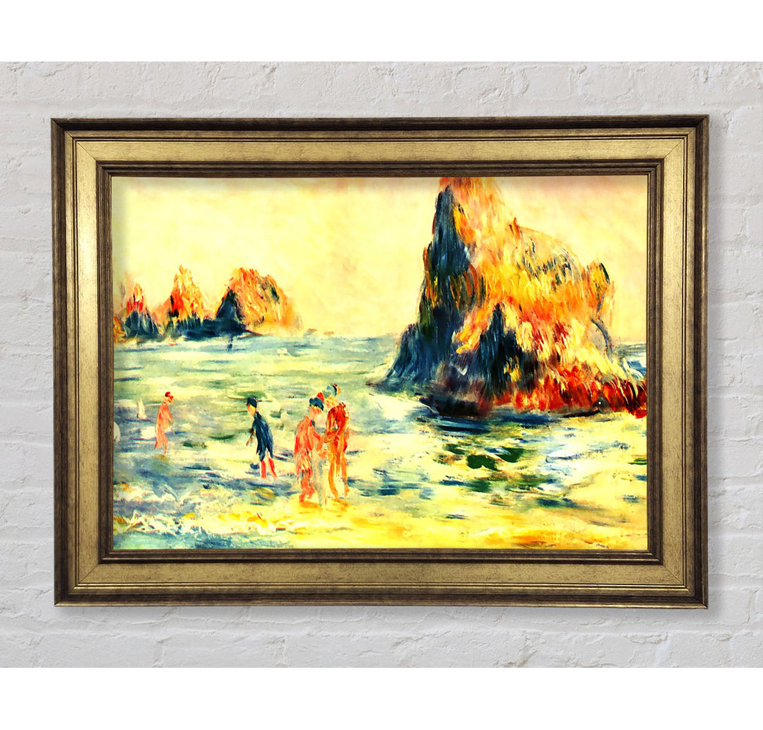 Renoir Rock Cliffs In Guernsey - Einzelner Bilderrahmen Kunstdrucke