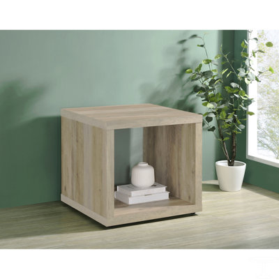 Square Engineered Wood Side End Table
