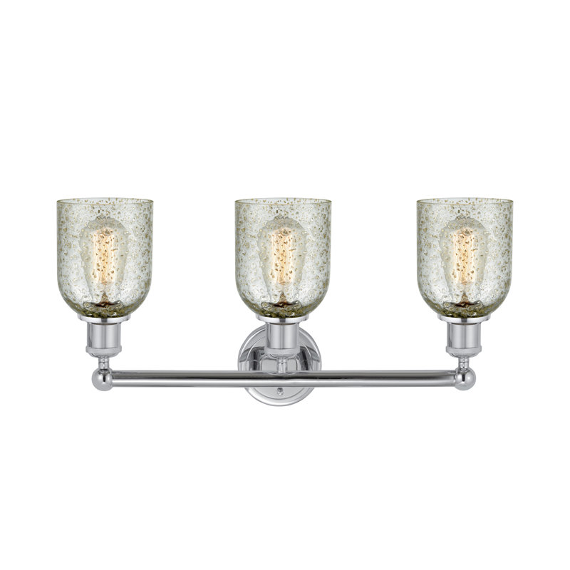 Éclairage pour meuble-lavabo de salle de bain 3 lumières 23 po Reiko, Mica, Chrome poli