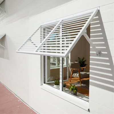 Breeze Airfoil Metal Shutter 4.6 - White