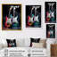 Guitare verte et rouge - art mural guitare-2034535317-2034535277