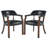 LUMERA Collection Tufted Arm Dining Chair Black-608087499-667664906