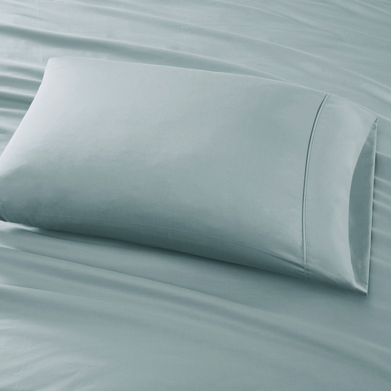 Ensemble de draps en mélange de coton 800 fils, Ensemble de draps pour très grand lit californien, Turquoise