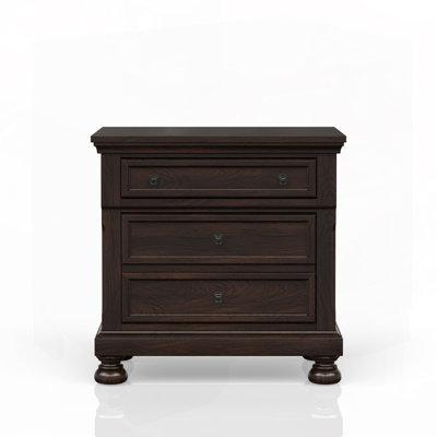Table de chevet cerise foncée