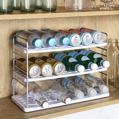 Organiseur De Bouteilles D'Eau 3 Étages - Support Extensible Pour Armoire, Réfrigérateur