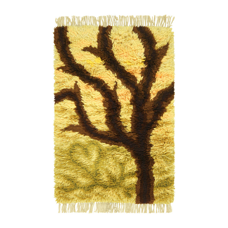 One-of-a-Kind 3’10x6’ Hand Knotted Area Rug