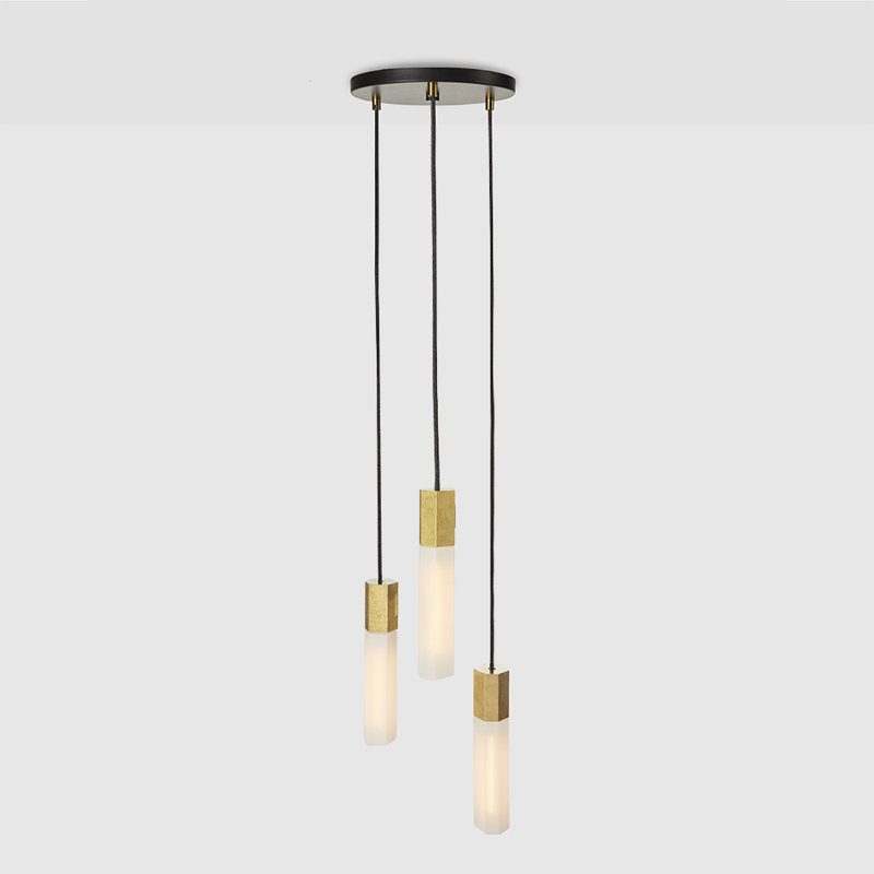 Basalt 3 - Light Pendant, Brass