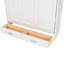 Lit double en beige avec 2 tiroirs, structure en bois de pin, pliable pour économiser de l'espace, rangement fiable, créer un petit appartement