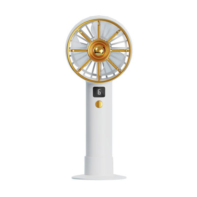 Ventilateur portatif USB à petite vitesse avec affichage numérique à DEL, petit ventilateur de bureau avec 6 vitesses pour le bureau