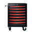 20" Tool Storage Chest - 7 Drawers, Bearing, Steel 7 Lockable, Black&Red Construction