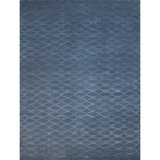 Hand Knotted Area Rug in Blue