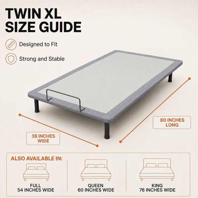 Oakes Zero Gravity Adjustable Bed with Remote, Full