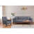 Polyester 100 % gris foncé est en rupture de stock