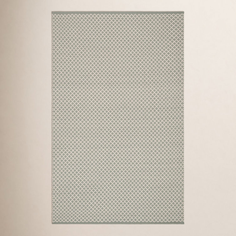 Trellis Blue Handwoven Indoor/Outdoor Rug