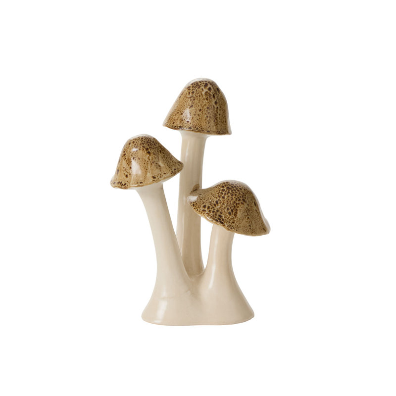 Figurine mouchetée champignon 8 po x 7,5 po x 12 po