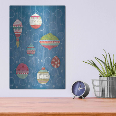 «Retro Ornaments I Blue» par Courtney Prahl