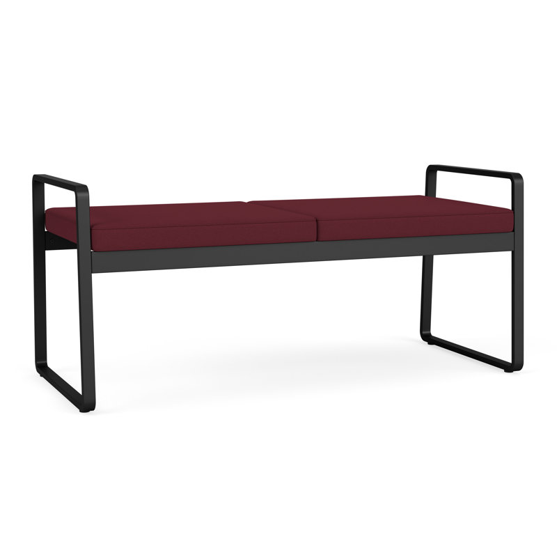 Banc en métal Gansett, Noir, Vin Visite Libre- Tissu uni