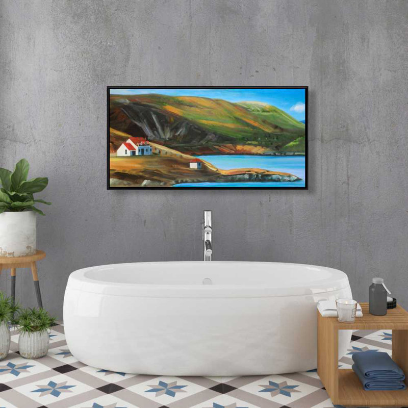 «Scottish Valley», art sur toile - romantique vert