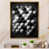 Toile avec cadre flottant or