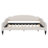 Full Size Upholstered Tufted Daybed, Beige