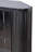 Modern 3-tier Corner Storage Cabinet With Tempered Glass Doors, Removeable Shelves & Metal Frame