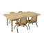 Ensemble de 4 chaises empilables 8 "avec glissières pivotantes-128757268-106571739