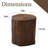 Chariese 15'' Outdoor Concrete Side Table-372492036-356043628