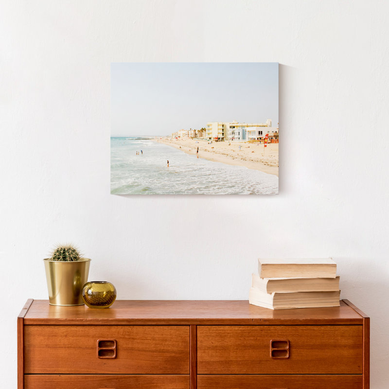 «Beach People» sur toile, H 11 po x l 14 po x P 1,25 po, Toile tendue