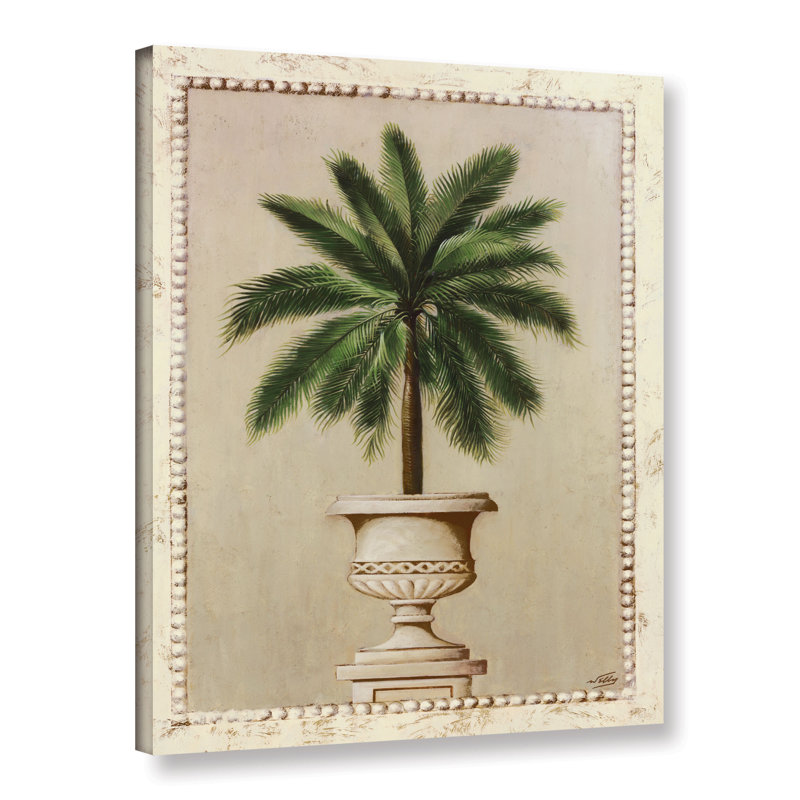 Impression de palmier I par 0 Welby - reproduction, Cadre noir, H 32 po x l 24 po x P 2 po
