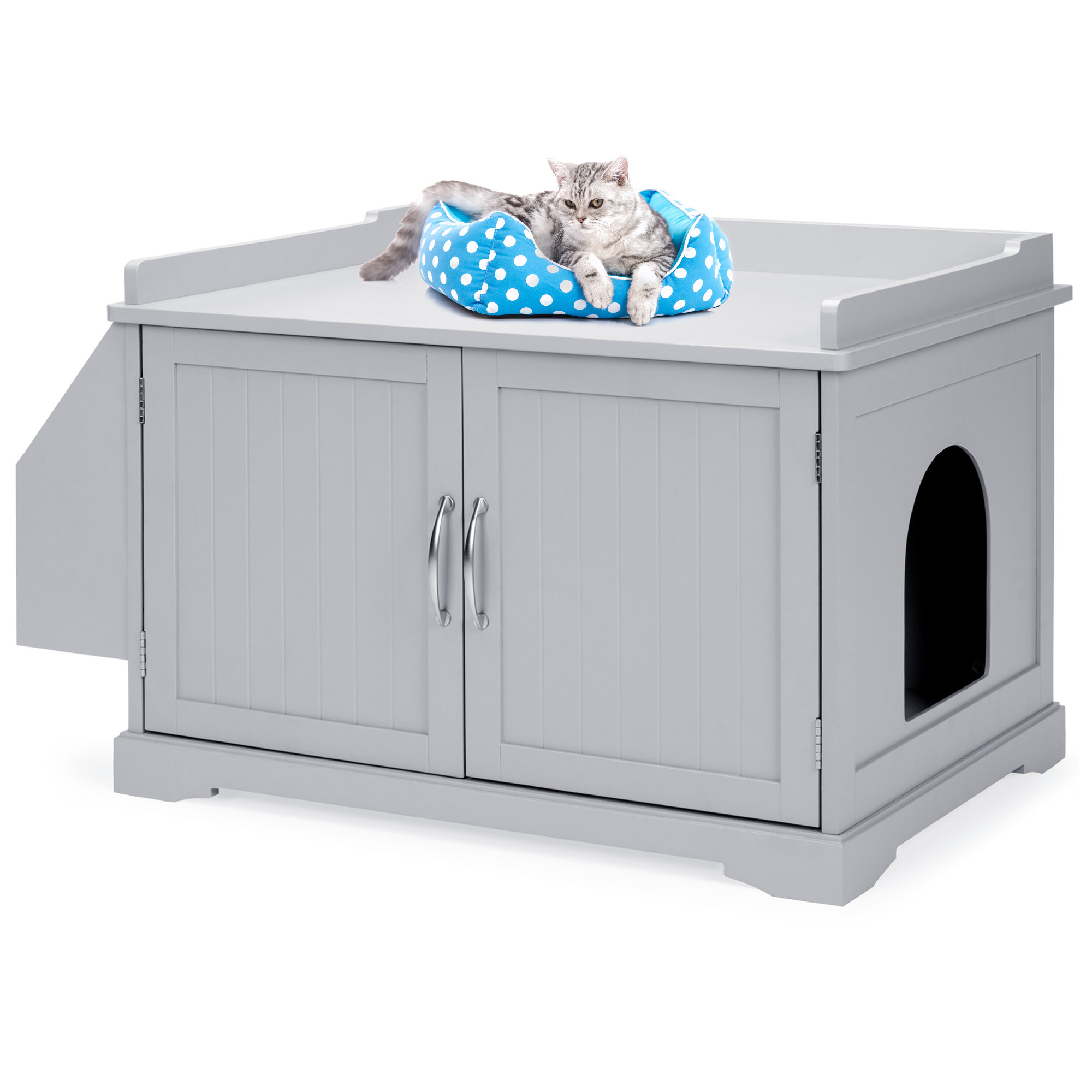 Cat litter shop storage bench