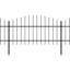Chambersburg Black Metal Fence Panels-1880069794