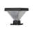 Luxor Black 4x4 and 5x5 Solar LED Deck Post Cap Light with Warm White and Hi/Lo Mode for Backyard and Wood Fence(2-Pack)-97681075
