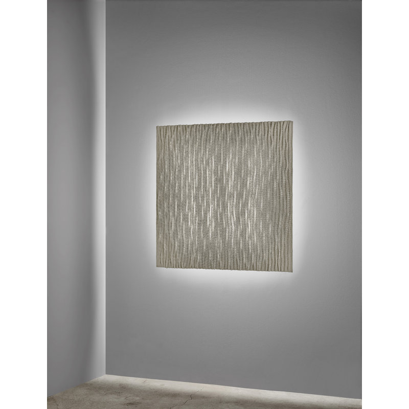 Planum 1 - Light LED Flush Mounted Sconce, White, 37.8" H x 37.8" W x 3.1" D