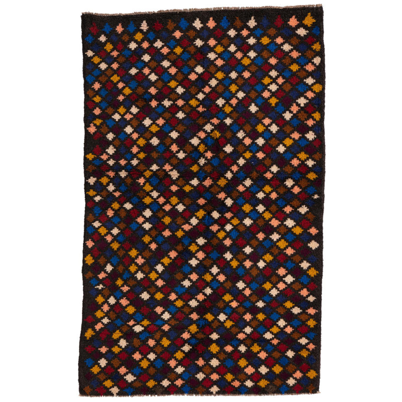 Tapis brun foncé Neela