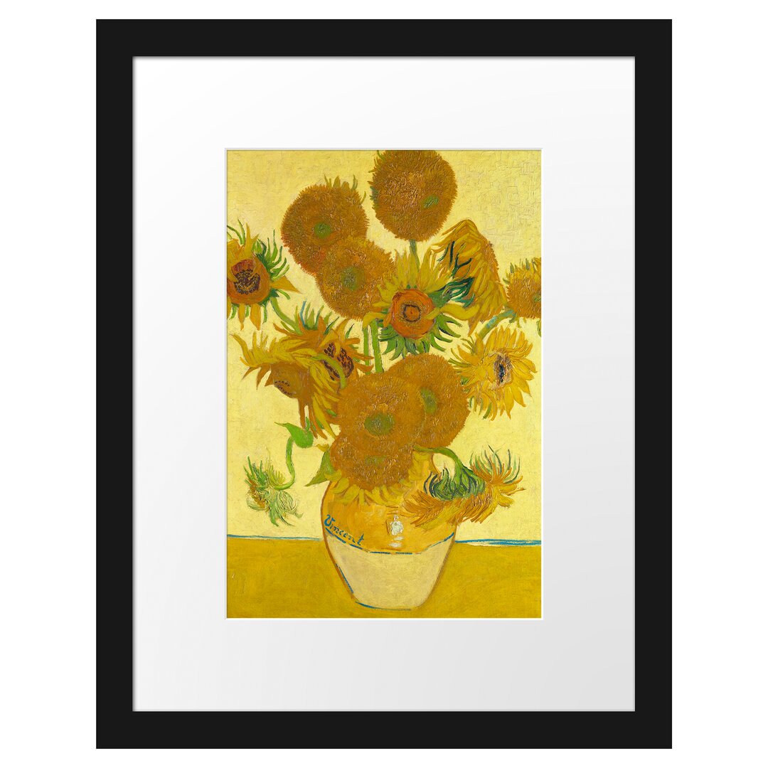 Gerahmter Kunstdruck Sunflowers I von Vincent Van Gogh