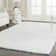 Assar Handmade Shag White Area Rug 