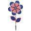 Fleur patriotique 12 "avec feuilles