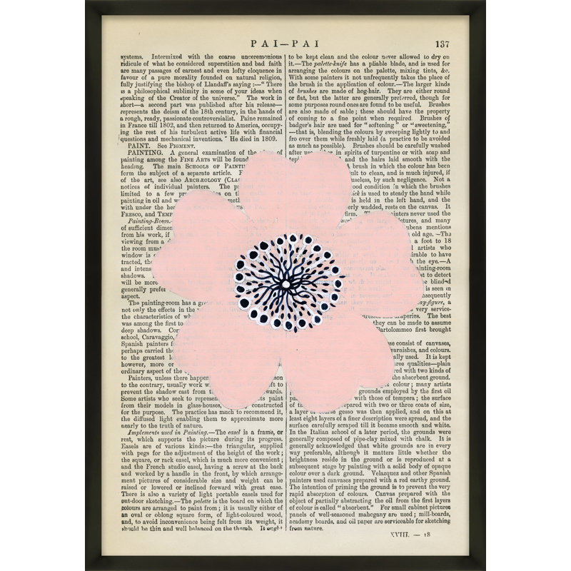 Pai-Pai Print by Michela Sorrentino, 25" H x 18" W x 1.25" D, Black Wood