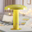 Writzer 11" Contemporary Bohemian Rechargeable/Cordless Dimmable Integrated LED Mushroom Table Lamp-1863974581