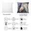 Carré, tête de cheval de Lizzizzan - Coussin décoratif imprimé maison de campagne-60159104