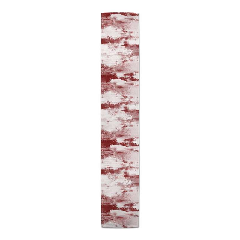 Chemin de table Askey, 90 po x 16 po, Rouge