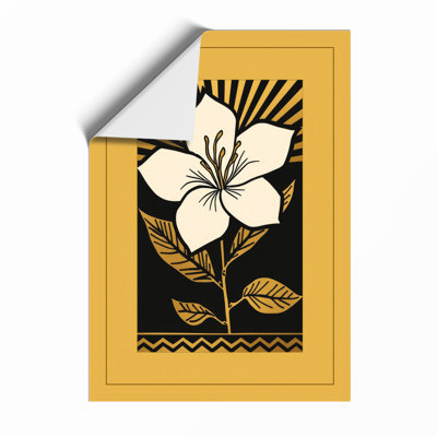 Sunburst Bloom Botanical - Framed Print