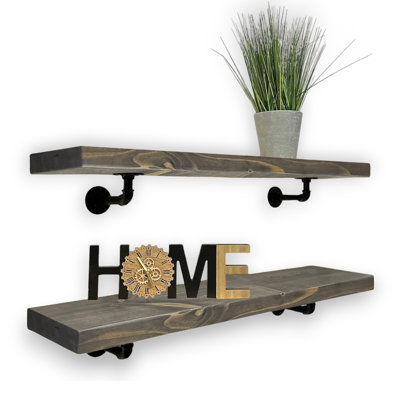 Aleksah Wood Floating Shelf