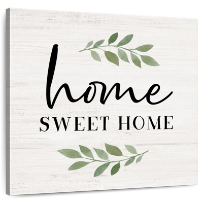 Home Sweet Home Wood Style Wall Sign