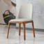 Ensemble de 2 chaises de salle à manger en cuir synthétique moderne pour salle à manger