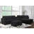 Vega Reversible Faux Fur Sectional with Media Console And Storage Ottoman-2034357303